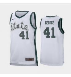 Michigan State Spartans Conner George White Retro Replica Men'S Jersey Michigan State Spartans Conner George White Retro Replica Men'S Jersey
