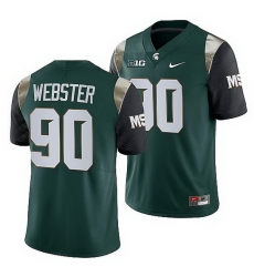 Michigan State Spartans George Webster Green College Football Men Jersey Michigan State Spartans George Webster Green College Football Men Jersey