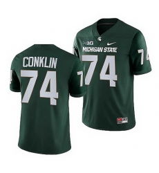 Michigan State Spartans Jack Conklin Green College Football Nfl Game Jersey Michigan State Spartans Jack Conklin Green College Football Nfl Game Jersey