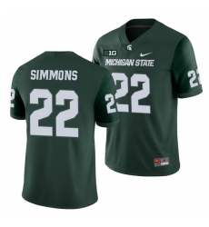 Michigan State Spartans Jordon Simmons Green College Football Michigan State Spartans Jersey Michigan State Spartans Jordon Simmons Green College Football Michigan State Spartans Jersey