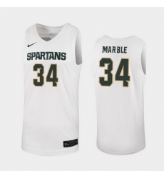 Michigan State Spartans Julius Marble White Replica Men'S Jersey Michigan State Spartans Julius Marble White Replica Men'S Jersey