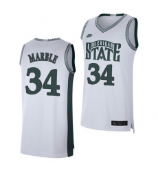 Michigan State Spartans Julius Marble White Retro Limited Men'S Jersey Michigan State Spartans Julius Marble White Retro Limited Men'S Jersey