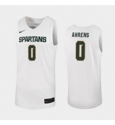 Michigan State Spartans Kyle Ahrens White Replica Men'S Jersey Michigan State Spartans Kyle Ahrens White Replica Men'S Jersey
