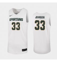 Michigan State Spartans Magic Johnson White Replica Men'S Jersey Michigan State Spartans Magic Johnson White Replica Men'S Jersey