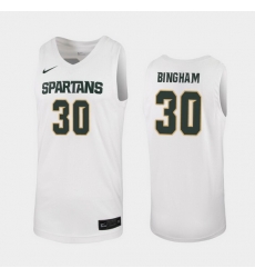 Michigan State Spartans Marcus Bingham Jr. White Replica Men'S Jersey Michigan State Spartans Marcus Bingham Jr. White Replica Men'S Jersey