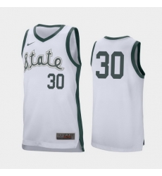 Michigan State Spartans Marcus Bingham Jr. White Retro Performance Men'S Jersey Michigan State Spartans Marcus Bingham Jr. White Retro Performance Men'S Jersey