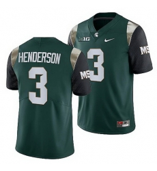 Michigan State Spartans Xavier Henderson Green College Football Men Jersey Michigan State Spartans Xavier Henderson Green College Football Men Jersey