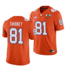Clemson Tigers Drew Swinney Orange College Football Men'S Jersey Clemson Tigers Drew Swinney Orange College Football Men'S Jersey
