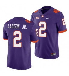 Clemson Tigers Frank Ladson Jr. Purple College Football Men'S Jersey Clemson Tigers Frank Ladson Jr. Purple College Football Men'S Jersey