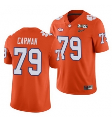 Clemson Tigers Jackson Carman Orange College Football Men'S Jersey Clemson Tigers Jackson Carman Orange College Football Men'S Jersey