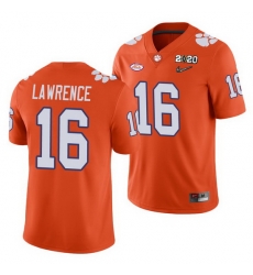 Clemson Tigers Trevor Lawrence Orange College Football Men'S Jersey 0 Clemson Tigers Trevor Lawrence Orange College Football Men'S Jersey 0