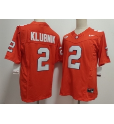 Men Clemson Tigers Orange #2 Cade Klubnik Stitched F U S E NCAA Jersey Men Clemson Tigers Orange #2 Cade Klubnik Stitched F U S E NCAA Jersey