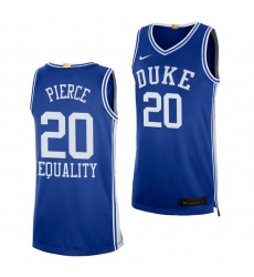 Duke Blue Devils Cason Pierce Blue Equality Social Justice Men Jersey Duke Blue Devils Cason Pierce Blue Equality Social Justice Men Jersey