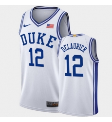 Duke Blue Devils Javin Delaurier White Authentic Men'S Jersey Duke Blue Devils Javin Delaurier White Authentic Men'S Jersey