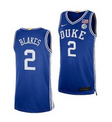 Duke Blue Devils Jaylen Blakes Royal College Basketball 2021 22Authentic Jersey Duke Blue Devils Jaylen Blakes Royal College Basketball 2021 22Authentic Jersey