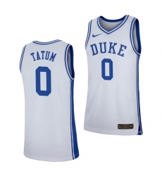 Duke Blue Devils Jayson Tatum White Replica Men'S Jersey Duke Blue Devils Jayson Tatum White Replica Men'S Jersey