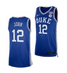 Duke Blue Devils Theo John Royal College Basketball 2021 22Authentic Jersey Duke Blue Devils Theo John Royal College Basketball 2021 22Authentic Jersey