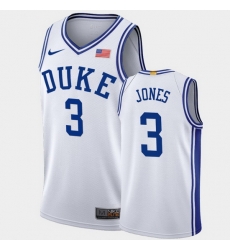 Duke Blue Devils Tre Jones White Authentic Men'S Jersey Duke Blue Devils Tre Jones White Authentic Men'S Jersey