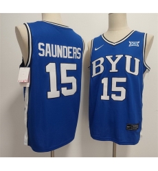 Men Duke Blue Devils 15 Richie Saunders Blue Stitched Basketball Jersey Men Duke Blue Devils 15 Richie Saunders Blue Stitched Basketball Jersey