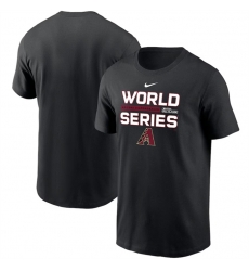 Men Arizona Diamondbacks Black 2023 World Series Collection Dugout T Shirt Men Arizona Diamondbacks Black 2023 World Series Collection Dugout T Shirt