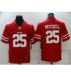 Nike 49ers 25 Elijah Mitchell Red Vapor Limited Jersey Nike 49ers 25 Elijah Mitchell Red Vapor Limited Jersey