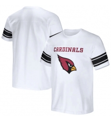 Men Arizona Cardinals White X Darius Rucker Collection Football Striped T Shirt Men Arizona Cardinals White X Darius Rucker Collection Football Striped T Shirt