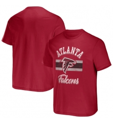 Men Atlanta Falcons Red X Darius Rucker Collection Stripe T Shirt Men Atlanta Falcons Red X Darius Rucker Collection Stripe T Shirt