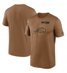 Men Buffalo Bills 2023 Brown Salute To Service Legend Performance T Shirt Men Buffalo Bills 2023 Brown Salute To Service Legend Performance T Shirt