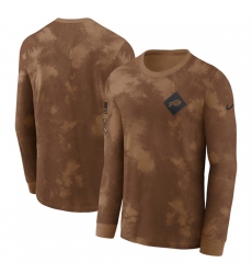 Men Buffalo Bills Brown 2023 Salute To Service Long Sleeve T Shirt Men Buffalo Bills Brown 2023 Salute To Service Long Sleeve T Shirt