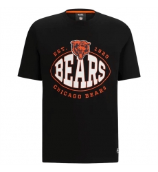 Men Chicago Bears Black BOSS X Trap T Shirt Men Chicago Bears Black BOSS X Trap T Shirt