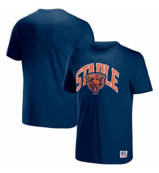 Men Chicago Bears X Staple Navy Logo Lockup T Shirt Men Chicago Bears X Staple Navy Logo Lockup T Shirt