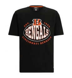 Men Cincinnati Bengals Black BOSS X Trap T Shirt Men Cincinnati Bengals Black BOSS X Trap T Shirt