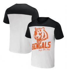 Men Cincinnati Bengals Cream Black X Darius Rucker Collection Colorblocked T Shirt Men Cincinnati Bengals Cream Black X Darius Rucker Collection Colorblocked T Shirt
