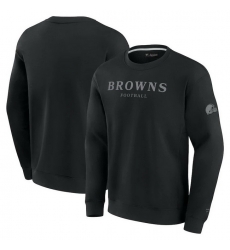 Men Fanatics Black Cleveland Browns Elements Unlimited Fleece Pullover Sweatshirt Men Fanatics Black Cleveland Browns Elements Unlimited Fleece Pullover Sweatshirt