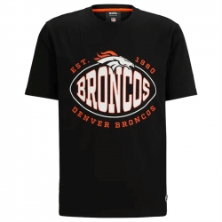Men Denver Broncos Black BOSS X Trap T Shirt