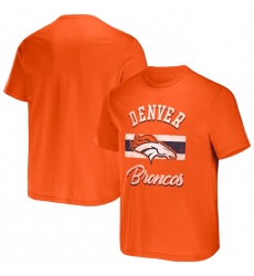 Men Denver Broncos Orange X Darius Rucker Collection Stripe T Shirt Men Denver Broncos Orange X Darius Rucker Collection Stripe T Shirt