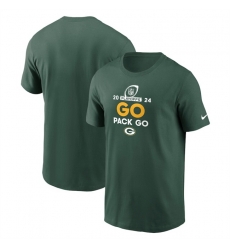 Men Green Bay Packers Green 2024 Playoffs T Shirt Men Green Bay Packers Green 2024 Playoffs T Shirt