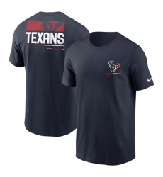 Men Houston Texans Navy Team Incline T Shirt Men Houston Texans Navy Team Incline T Shirt