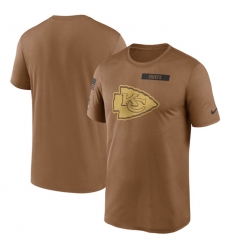 Men Kansas City Chiefs 2023 Brown Salute To Service Legend Performance T Shirt Men Kansas City Chiefs 2023 Brown Salute To Service Legend Performance T Shirt
