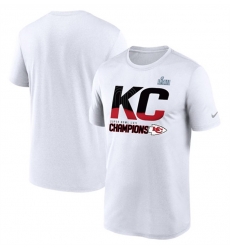 Men's Kansas City Chiefs White Super Bowl LVII Champions Local T-Shirt Men's Kansas City Chiefs White Super Bowl LVII Champions Local T-Shirt