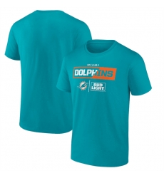 Men Miami Dolphins Aqua X Bud Light T Shirt Men Miami Dolphins Aqua X Bud Light T Shirt