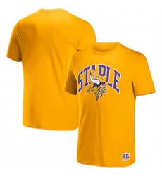 Men Minnesota Vikings X Staple Gold Logo Lockup T Shirt Men Minnesota Vikings X Staple Gold Logo Lockup T Shirt