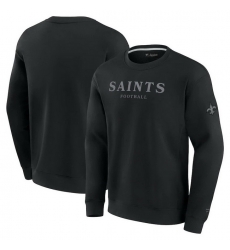 Men Fanatics Black New Orleans Saints Elements Unlimited Fleece Pullover Sweatshirt Men Fanatics Black New Orleans Saints Elements Unlimited Fleece Pullover Sweatshirt