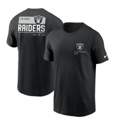 Men Las Vegas Raiders Black Team Incline T Shirt Men Las Vegas Raiders Black Team Incline T Shirt