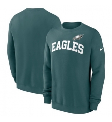 Men Nike Midnight Green Philadelphia Eagles Club Pullover Sweatshirt Men Nike Midnight Green Philadelphia Eagles Club Pullover Sweatshirt
