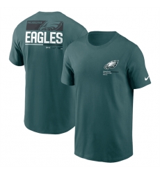 Men Philadelphia Eagles Green Team Incline T Shirt Men Philadelphia Eagles Green Team Incline T Shirt