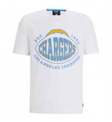 Men Los Angeles Chargers White BOSS X Trap T Shirt Men Los Angeles Chargers White BOSS X Trap T Shirt