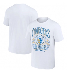 Men Los Angeles Chargers White X Darius Rucker Collection Vintage Football T Shirt Men Los Angeles Chargers White X Darius Rucker Collection Vintage Football T Shirt