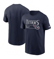 Men Tennessee Titans Navy Division Essential T Shirt Men Tennessee Titans Navy Division Essential T Shirt