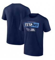Men Tennessee Titans Navy X Bud Light T Shirt Men Tennessee Titans Navy X Bud Light T Shirt